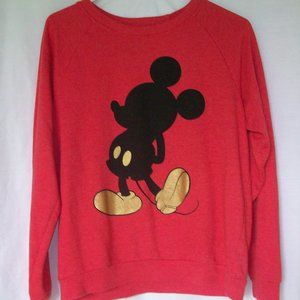 Pink Mickey Mouse Sweatshirt Size Large
